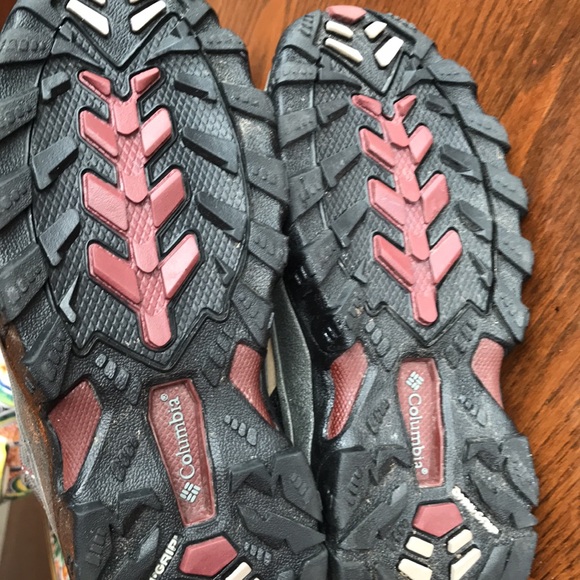 Columbia tan suede Omni-tech insulated hiking boots worn once 21.5 cm EUC - Picture 6 of 9